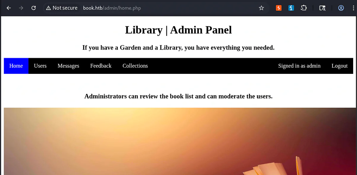 HackTheBox “Book” Walkthrough, figure 5