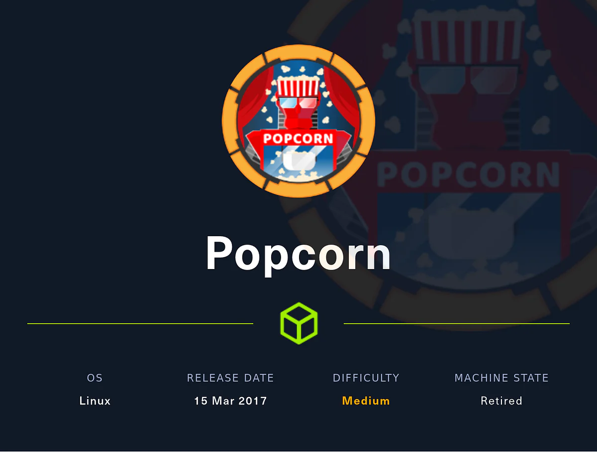 HackTheBox “Popcorn” Walkthrough, figure 1