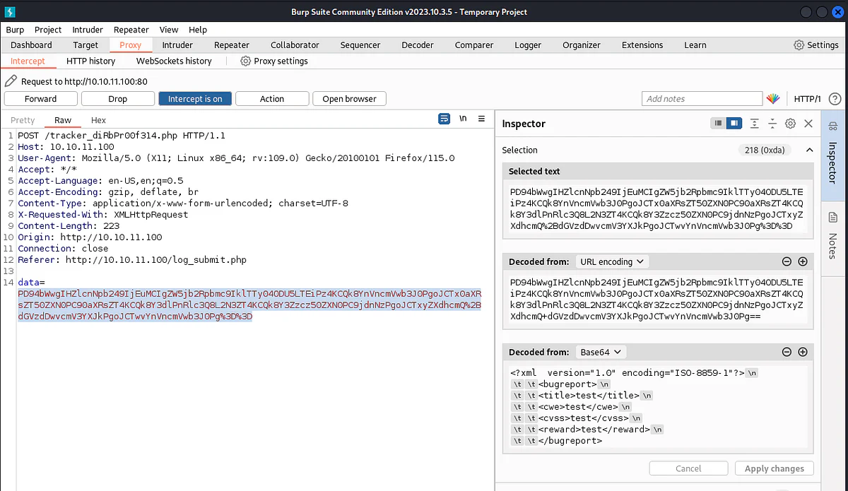 HackTheBox “BountyHunter” Walkthrough, figure 10