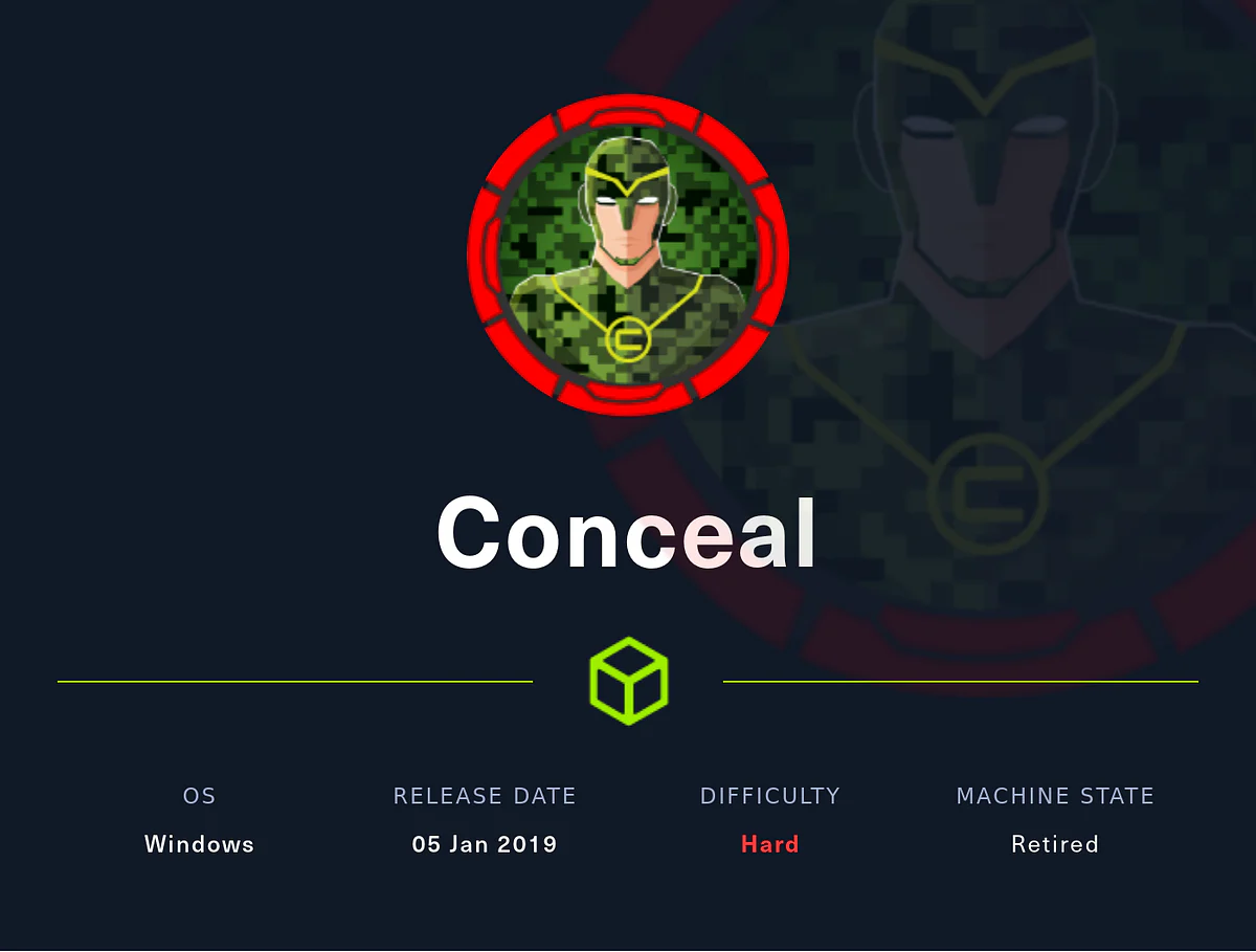 HackTheBox “Conceal” Walkthrough, figure 1