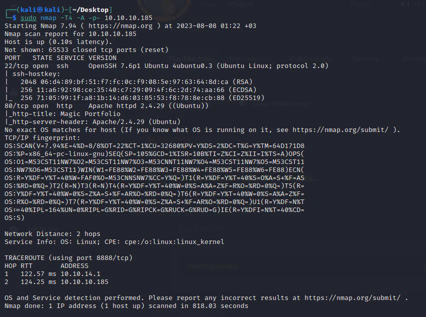 HackTheBox “Magic” Walkthrough, figure 2