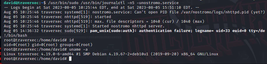 HackTheBox “Traverxec” Walkthrough, figure 18