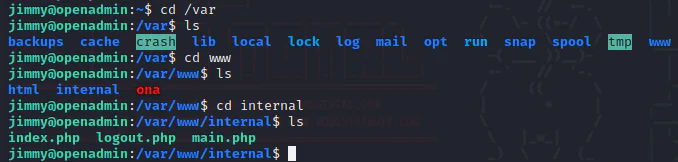 HackTheBox “OpenAdmin” Walkthrough, figure 12